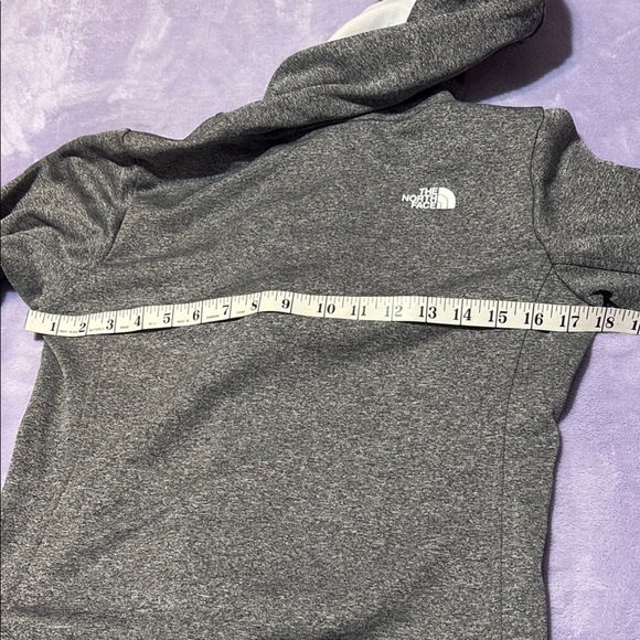 The North Face Heather Gray Zip-Up Hoodie - Picture 10 of 11